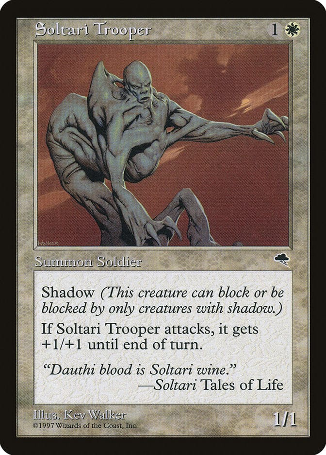 Soltari Trooper [Tempest] Magic: The Gathering