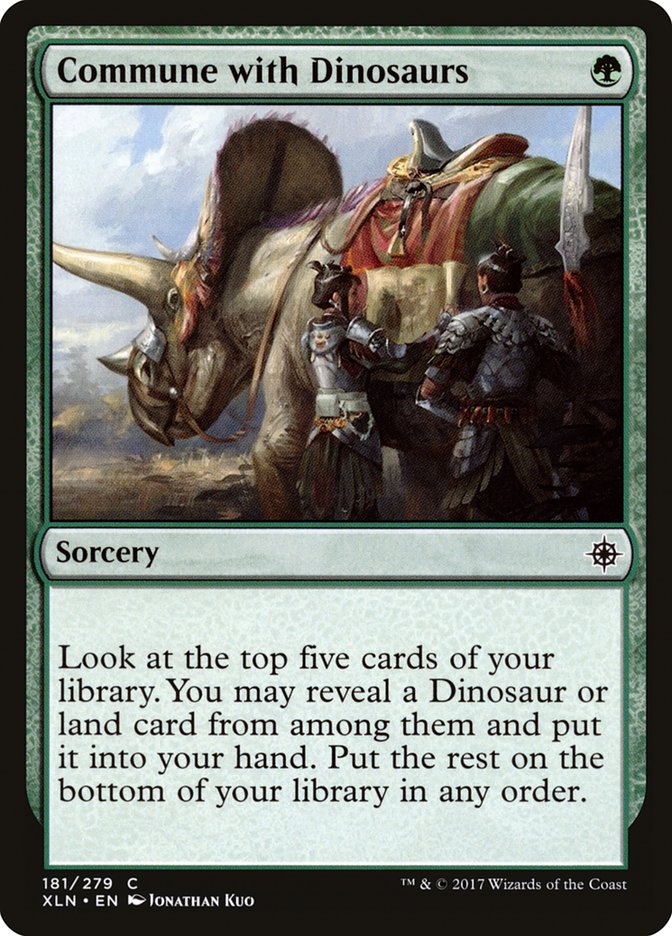 Commune with Dinosaurs [Ixalan] Magic: The Gathering