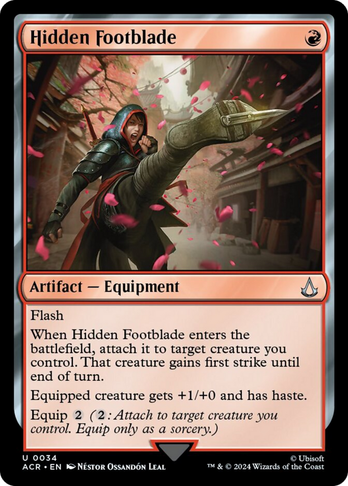Hidden Footblade [Assassin's Creed] Magic: The Gathering