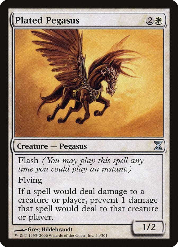 Plated Pegasus [Time Spiral] Magic: The Gathering