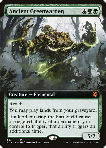 Ancient Greenwarden (Extended Art) [Zendikar Rising] Magic: The Gathering