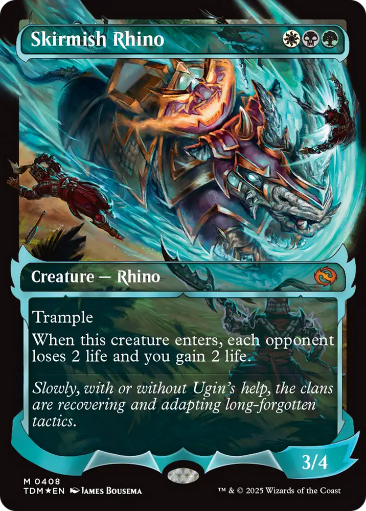 Skirmish Rhino (0408) (Showcase) [Tarkir: Dragonstorm] Magic: The Gathering