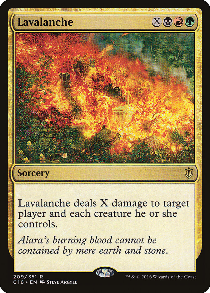 Lavalanche [Commander 2016] Magic: The Gathering