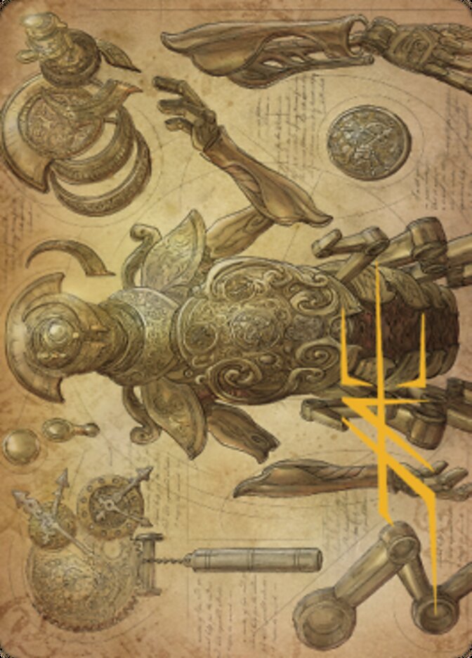 Foundry Inspector Art Card (Gold-Stamped Signature) [The Brothers' War Art Series] Magic: The Gathering