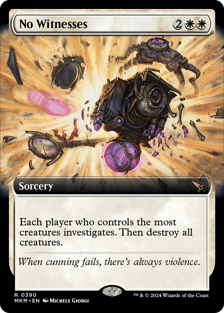 No Witnesses (Extended Art) [Murders at Karlov Manor] Magic: The Gathering