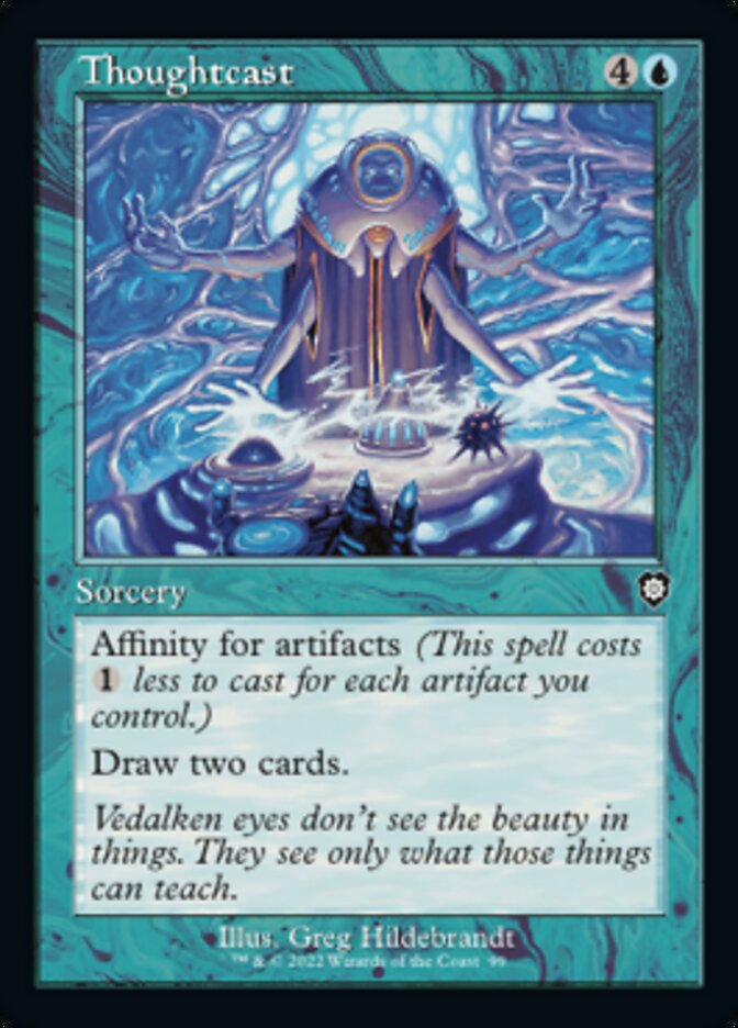 Thoughtcast (Retro) [The Brothers' War Commander] Magic: The Gathering