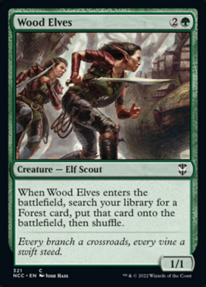 Wood Elves [Streets of New Capenna Commander] Magic: The Gathering