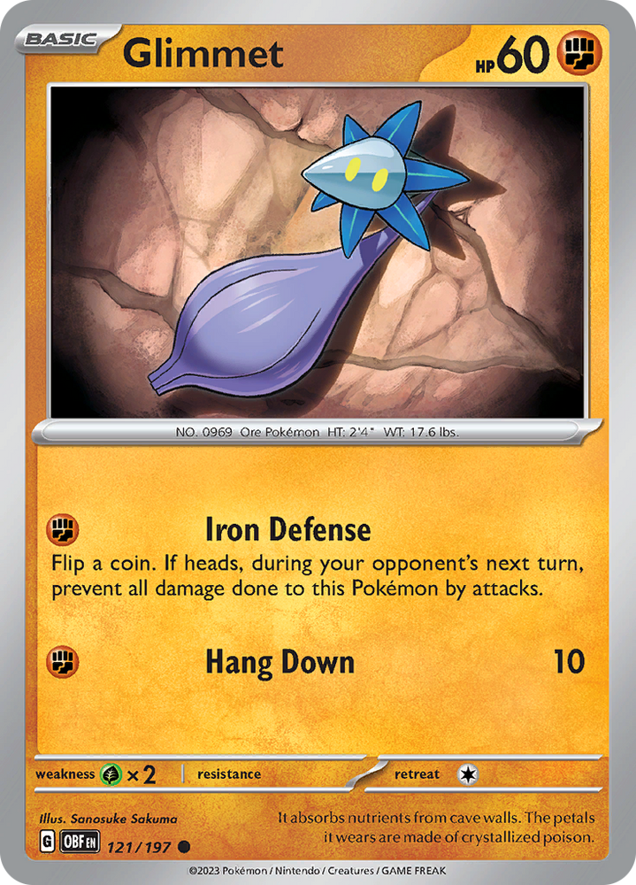 Glimmet (121/197) [Scarlet & Violet: Obsidian Flames] Pokémon
