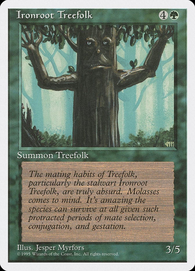 Ironroot Treefolk [Fourth Edition] Magic: The Gathering