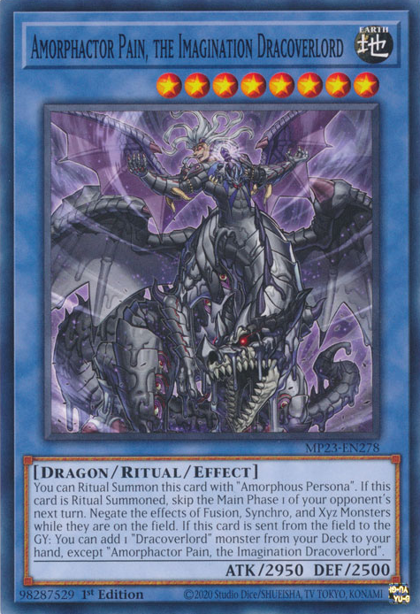 Amorphactor Pain, the Imagination Dracoverlord [MP23-EN278] Common - Yugioh Cards For Your TCG Needs!