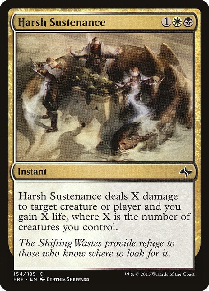 Harsh Sustenance [Fate Reforged] Magic: The Gathering