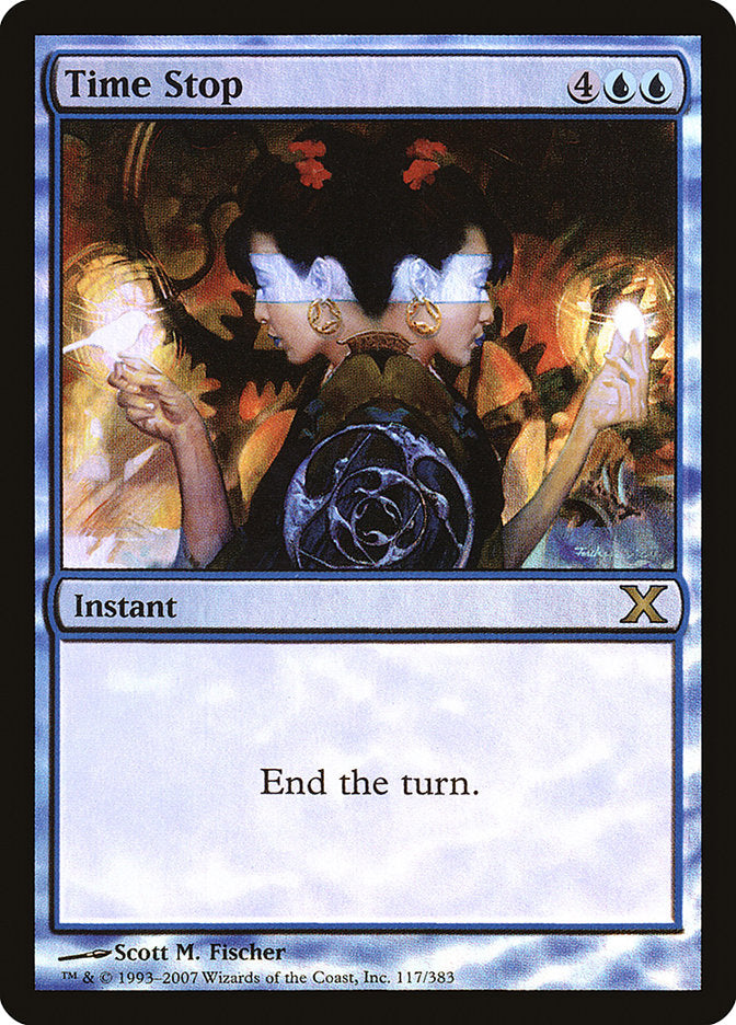 Time Stop (Premium Foil) [Tenth Edition] Magic: The Gathering