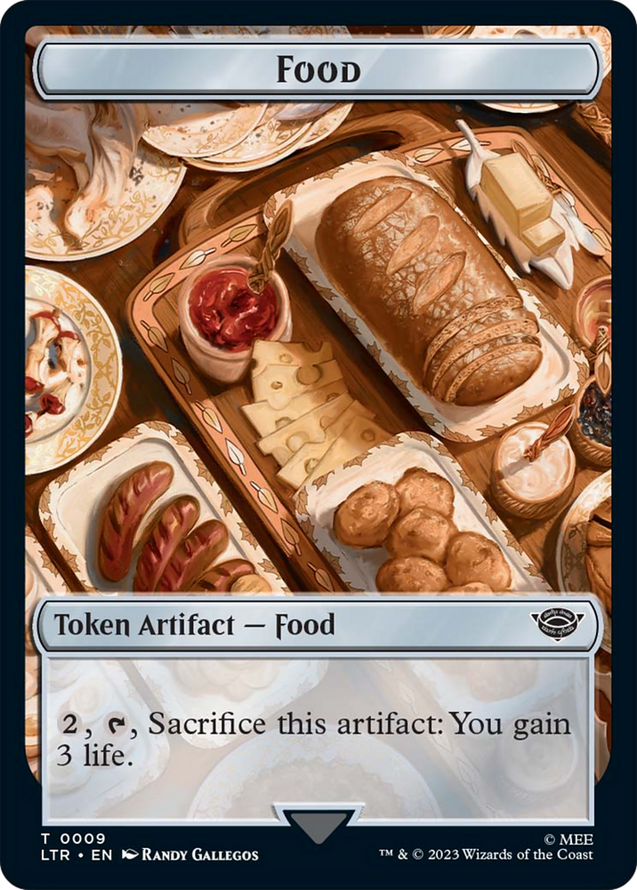 Food (09) // Orc Army (05) Double-Sided Token [The Lord of the Rings: Tales of Middle-Earth Tokens] Magic: The Gathering