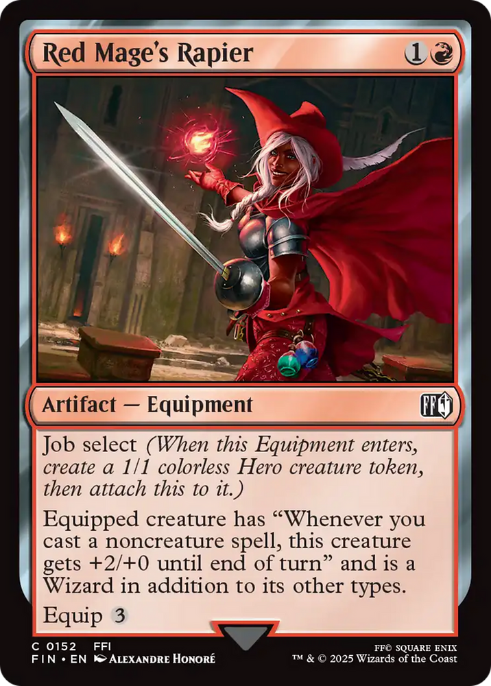 Red Mage's Rapier [FINAL FANTASY] Magic: The Gathering