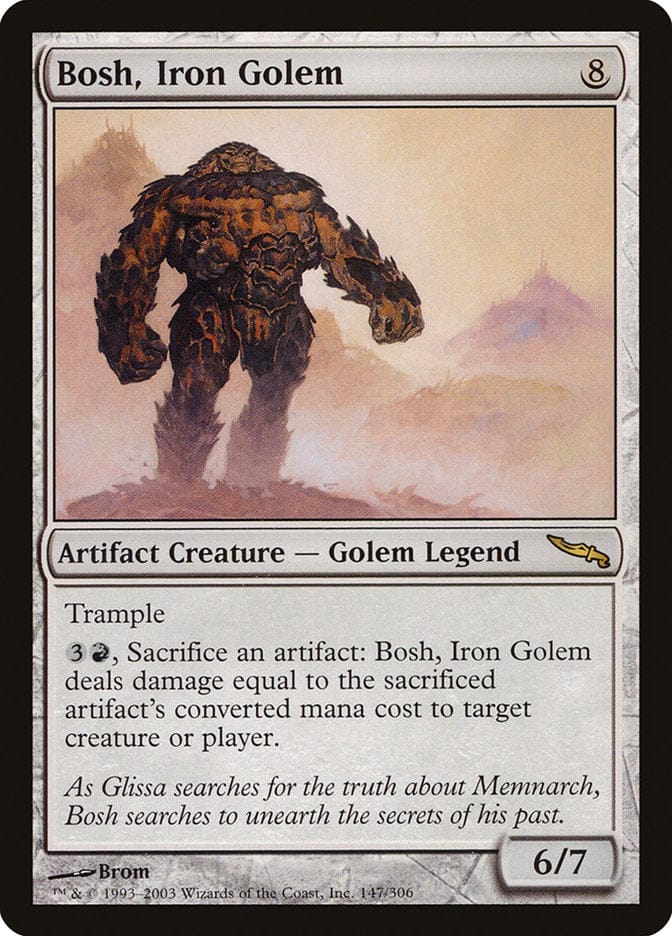 Bosh, Iron Golem [Mirrodin] Magic: The Gathering