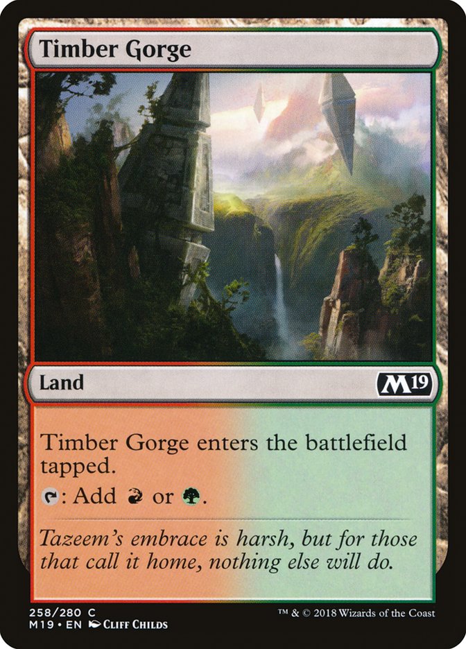 Timber Gorge [Core Set 2019] Magic: The Gathering