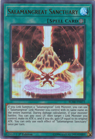 Salamangreat Sanctuary [BLHR-EN072] Ultra Rare - Yugioh Cards For Your TCG Needs!