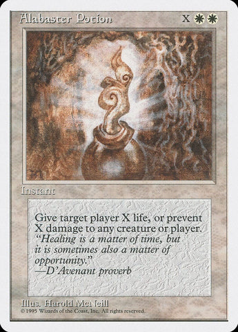 Alabaster Potion [Fourth Edition] Magic: The Gathering