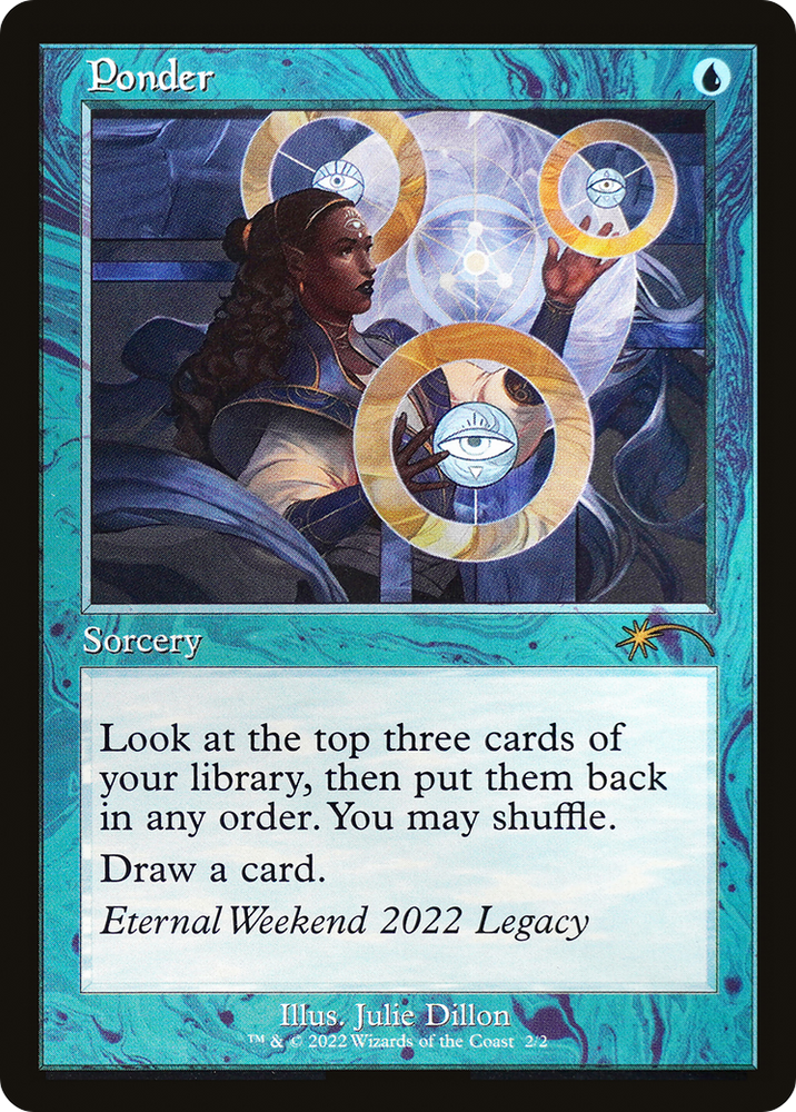 Ponder (Eternal Weekend 2022 Promo) [Eternal Weekend] Magic: The Gathering