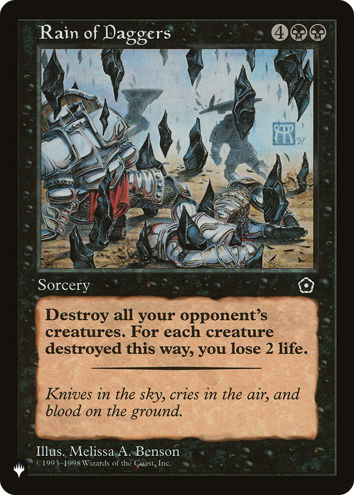Rain of Daggers [The List] Magic: The Gathering