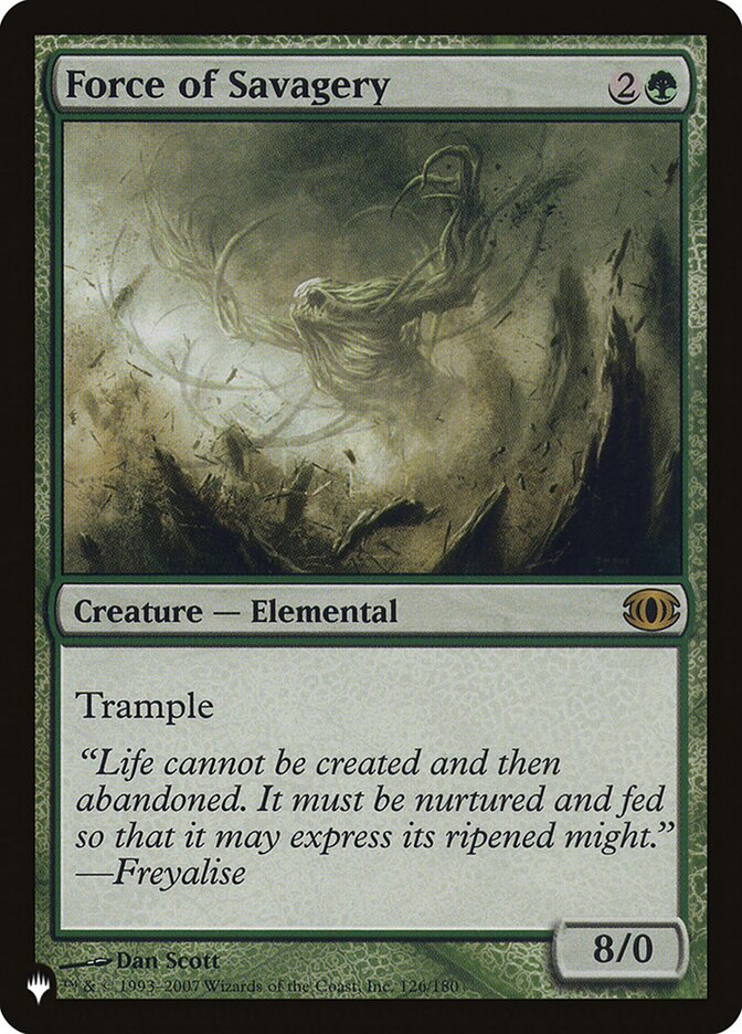Force of Savagery [The List] Magic: The Gathering