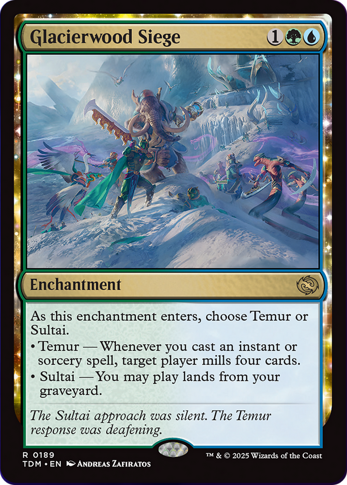 Glacierwood Siege [Tarkir: Dragonstorm] Magic: The Gathering