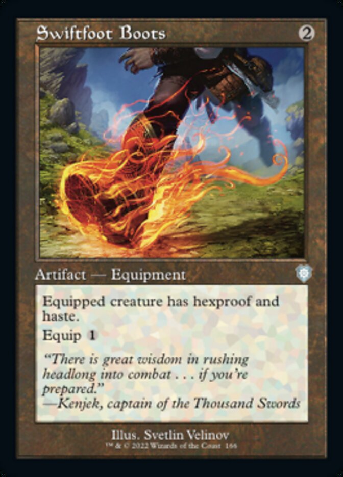 Swiftfoot Boots (Retro) [The Brothers' War Commander] Magic: The Gathering