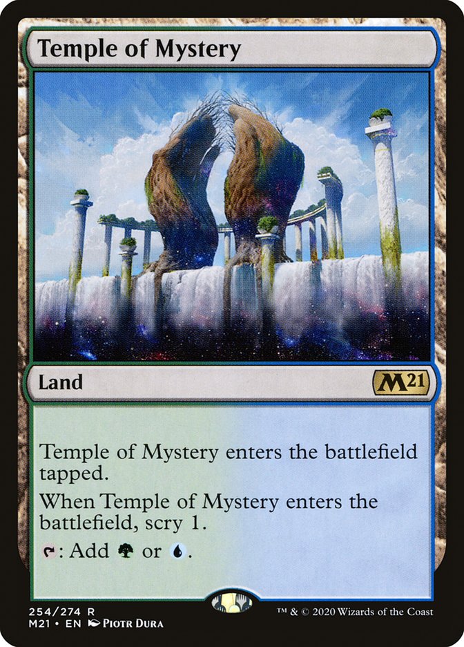 Temple of Mystery [Core Set 2021] Magic: The Gathering