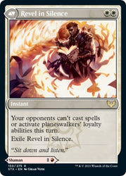 Flamescroll Celebrant // Revel in Silence [Strixhaven: School of Mages Prerelease Promos] Magic: The Gathering