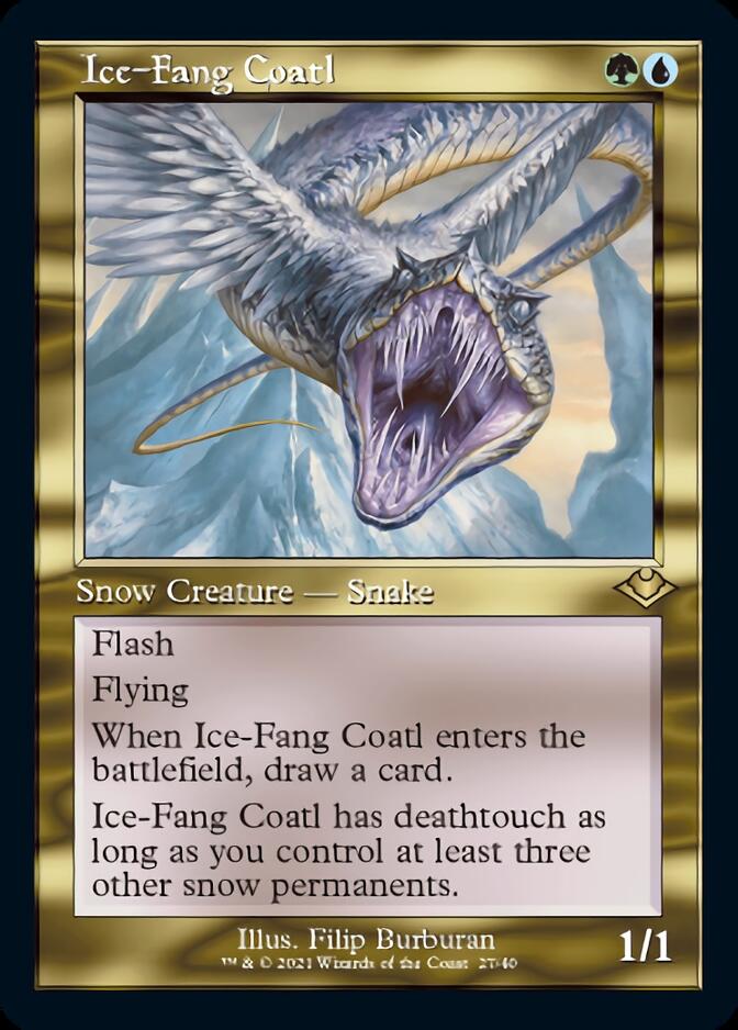 Ice-Fang Coatl (Retro) [Modern Horizons] Magic: The Gathering
