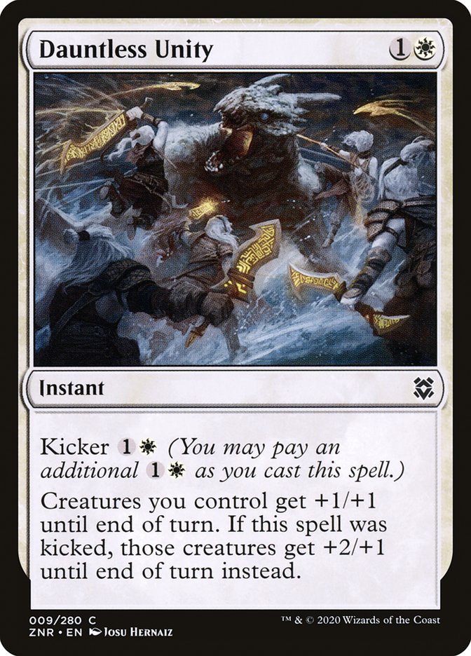 Dauntless Unity [Zendikar Rising] Magic: The Gathering