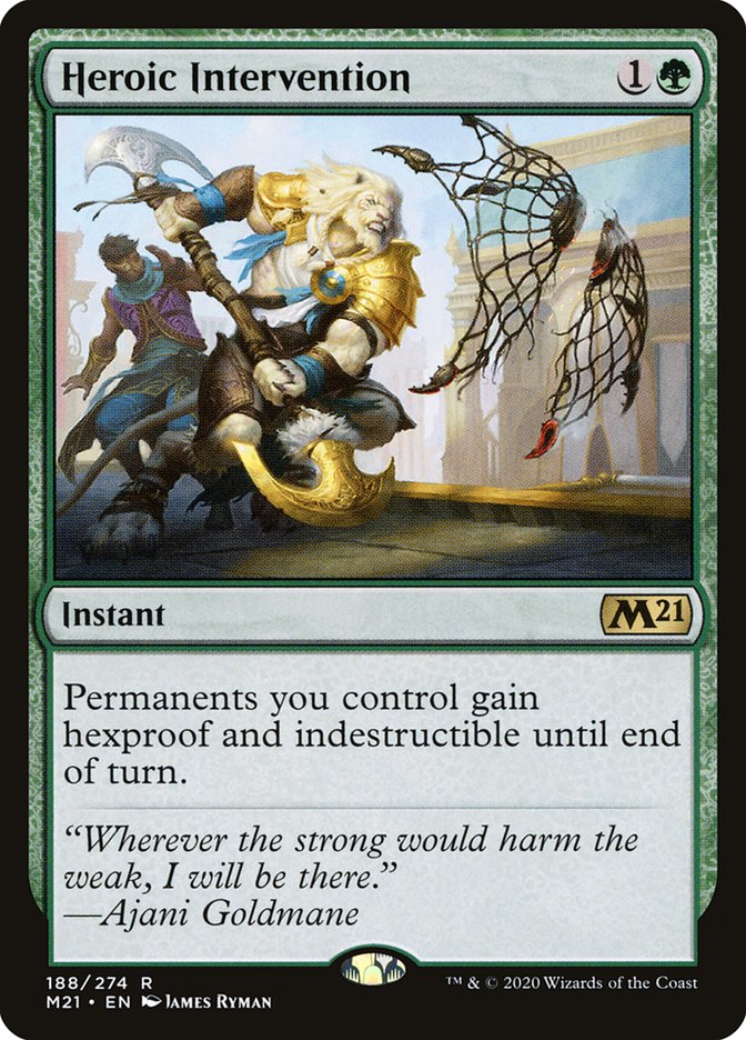 Heroic Intervention [Core Set 2021] Magic: The Gathering