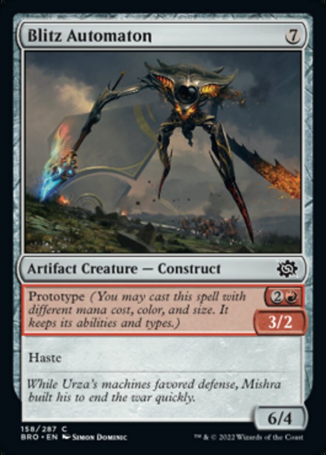 Blitz Automaton [The Brothers' War] Magic: The Gathering