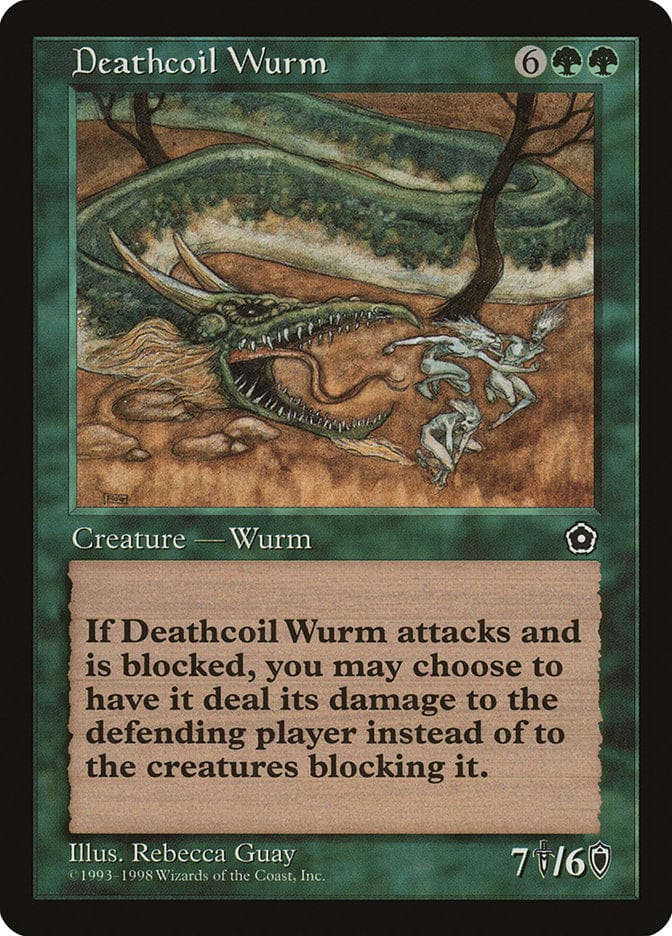 Deathcoil Wurm [Portal Second Age] Magic: The Gathering