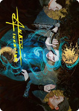 Witness the Future Art Card (Gold-Stamped Signature) [Innistrad: Crimson Vow Art Series] Magic: The Gathering