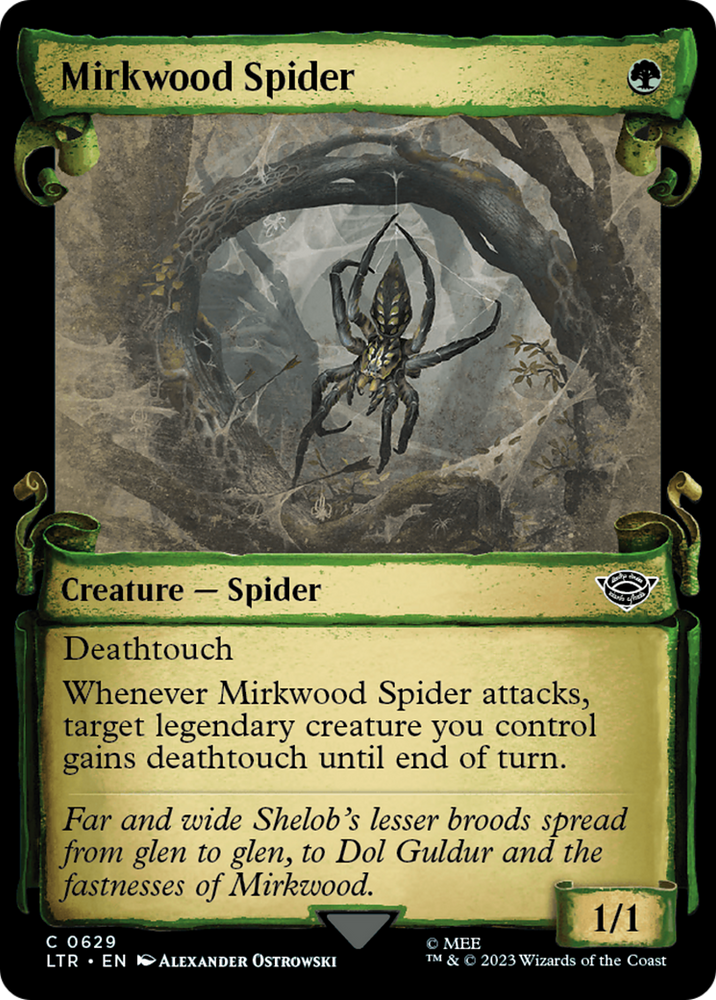 Mirkwood Spider [The Lord of the Rings: Tales of Middle-Earth Showcase Scrolls] Magic: The Gathering