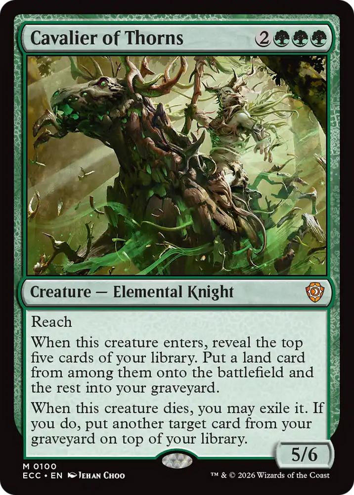 Cavalier of Thorns [Lorwyn Eclipsed Commander] Magic: The Gathering