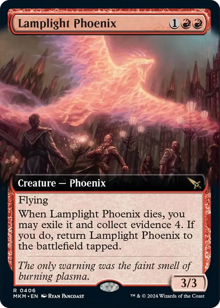Lamplight Phoenix (Extended Art) [Murders at Karlov Manor] Magic: The Gathering