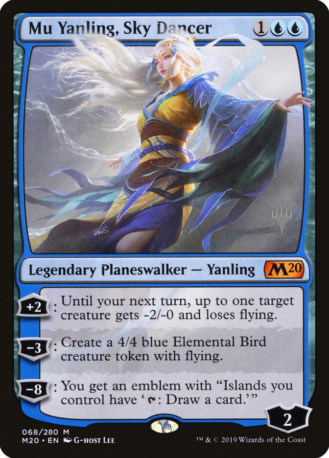 Mu Yanling, Sky Dancer (Promo Pack) [Core Set 2020 Promos] Magic: The Gathering