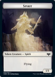 Insect // Spirit (002) Double-Sided Token [Innistrad: Crimson Vow Tokens] Magic: The Gathering