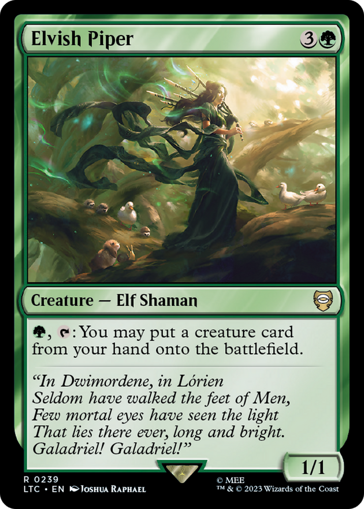 Elvish Piper [The Lord of the Rings: Tales of Middle-Earth Commander] Magic: The Gathering