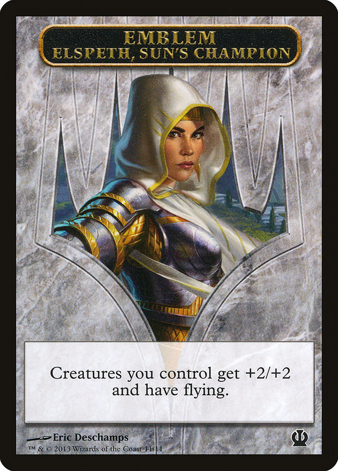 Elspeth, Sun's Champion Emblem [Theros Tokens] Magic: The Gathering