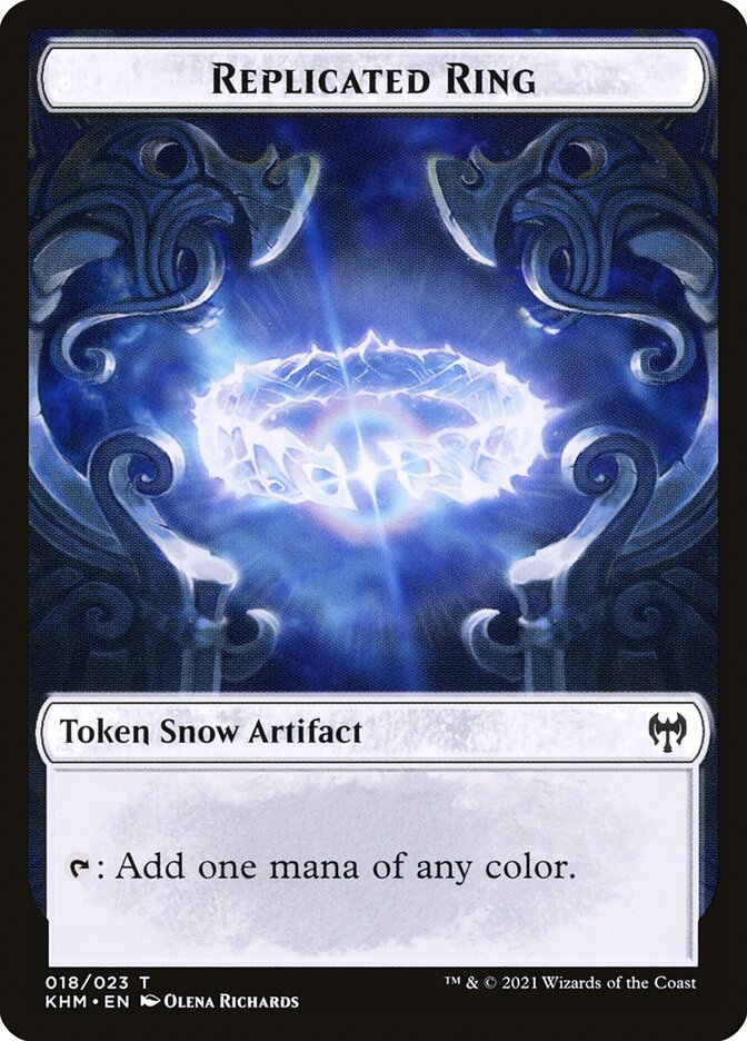 Treasure // Replicated Ring Double-Sided Token [Kaldheim Tokens] Magic: The Gathering