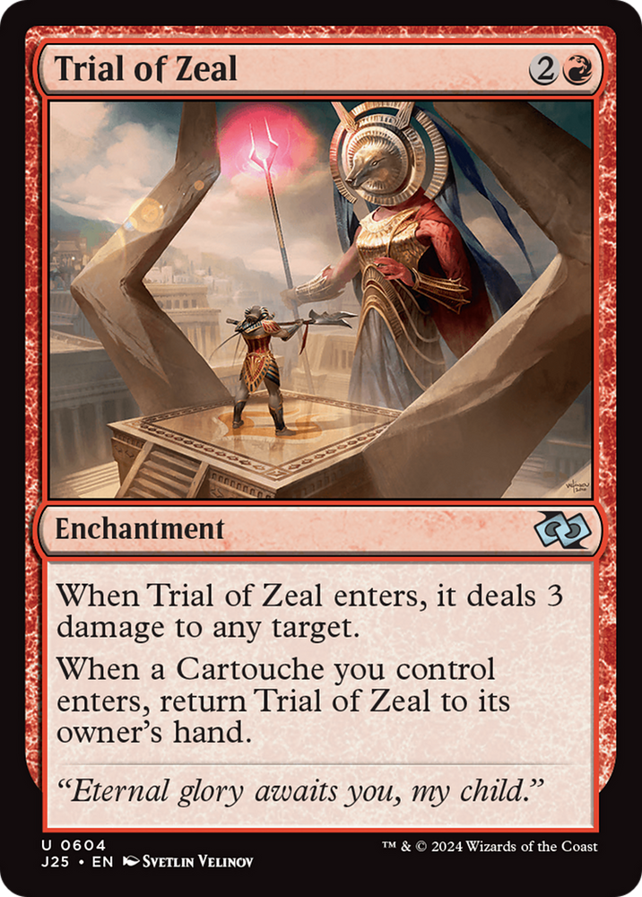 Trial of Zeal [Foundations Jumpstart] Magic: The Gathering