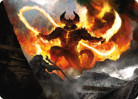 The Balrog, Durin's Bane Art Card [The Lord of the Rings: Tales of Middle-earth Art Series] Magic: The Gathering