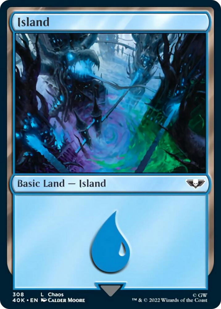 Island (308) [Warhammer 40,000] Magic: The Gathering