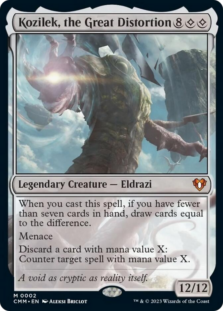 Kozilek, the Great Distortion [Commander Masters] Magic: The Gathering