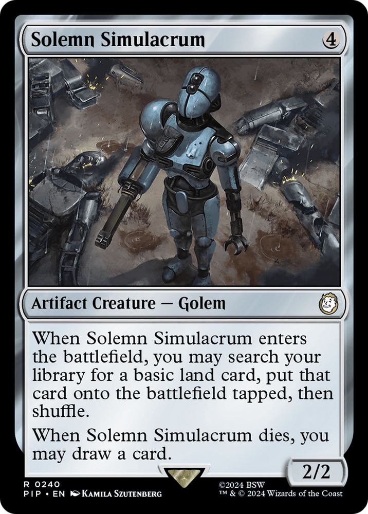 Solemn Simulacrum [Fallout] Magic: The Gathering