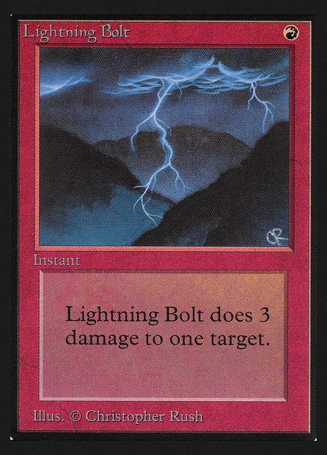 Lightning Bolt [Collectors' Edition] Magic: The Gathering