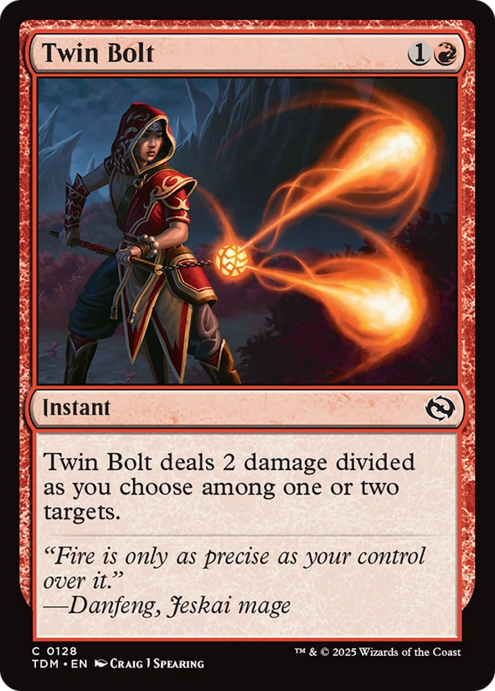 Twin Bolt [Tarkir: Dragonstorm] Magic: The Gathering